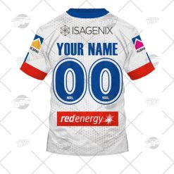Alternative view of NRL Newcastle Knights Custom Name Number 2022 Away Jersey T-Shirt