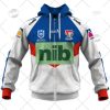 NRL Newcastle Knights Custom Name Number 2022 Away Jersey Zip Up Hoodie