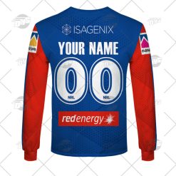Alternative view of NRL Newcastle Knights Custom Name Number 2022 Home Jersey Sweatshirt