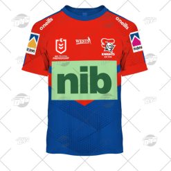 NRL Newcastle Knights Custom Name Number 2022 Home Jersey T-Shirt