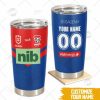 NRL Newcastle Knights Custom Name Number 2022 Home Jersey Tumbler