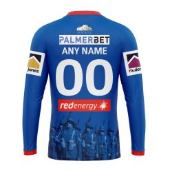 Alternative view of NRL Newcastle Knights Custom Name Number 2023 ANZAC Day Jersey Sweatshirt