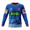 NRL Newcastle Knights Custom Name Number 2023 ANZAC Day Jersey Sweatshirt
