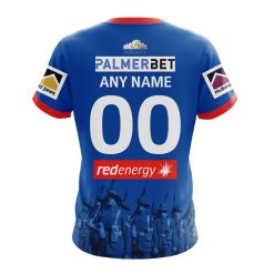Alternative view of NRL Newcastle Knights Custom Name Number 2023 ANZAC Day Jersey T-Shirt