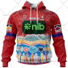NRL Newcastle Knights Custom Name Number 2023 Indigenous Jersey Pullover Hoodie