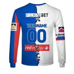 Alternative view of NRL Newcastle Knights Custom Name Number 2023 Mix Jersey V2 Sweatshirt