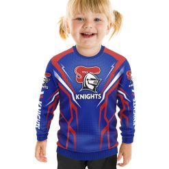 NRL Newcastle Knights Custom Name Number Blue Kids Sweatshirt
