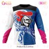 NRL Newcastle Knights Custom Name Number Fight Cancer Sweatshirt