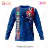 NRL Newcastle Knights Custom Name Number Flag Scratch Sweatshirt