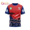 NRL Newcastle Knights Custom Name Number Nature Jersey T-Shirt