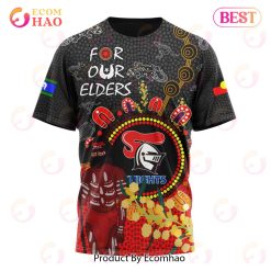 NRL Newcastle Knights Custom Name Number Special Edition NAIDOC T-Shirt