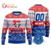 NRL Newcastle Knights Custom Name Number Ugly Christmas Sweater