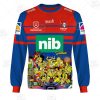 NRL Newcastle Knights Custom Name Number x The Simpsons 2020 Halloween Sweatshirt