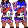 NRL Newcastle Knights Indigenous Custom Text Women Hoodie Dress
