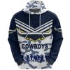 NRL North Queensland Cowboys ANZAC Day Camouflage Vibes – White Pullover Hoodie