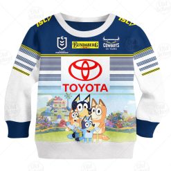 NRL North Queensland Cowboys Bluey Jersey 2020 Kids Sweatshirt