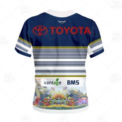 Alternative view of NRL North Queensland Cowboys Bluey Jersey 2020 Kids T-Shirt