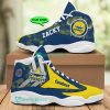 NRL North Queensland Cowboys Custom Name Blue Yellow Air Jordan 13 Shoes