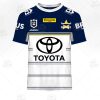 NRL North Queensland Cowboys Custom Name Number 2021 Away Jersey T-Shirt