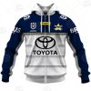 NRL North Queensland Cowboys Custom Name Number 2021 Away Jersey Zip Up Hoodie