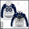 NRL North Queensland Cowboys Custom Name Number 2022 Away Jersey Pullover Hoodie