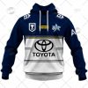 NRL North Queensland Cowboys Custom Name Number 2022 Gold Stars Jersey Pullover Hoodie
