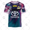 NRL North Queensland Cowboys Custom Name Number 2022 League Jersey T-Shirt