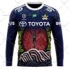 NRL North Queensland Cowboys Custom Name Number 2023 Indigenous Jersey Sweatshirt