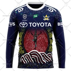 NRL North Queensland Cowboys Custom Name Number 2023 Indigenous Jersey Sweatshirt