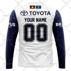 Alternative view of NRL North Queensland Cowboys Custom Name Number 2023 Indigenous Jersey Sweatshirt