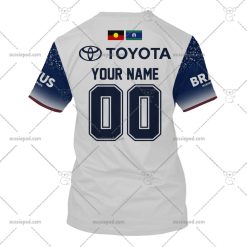 Alternative view of NRL North Queensland Cowboys Custom Name Number 2023 Indigenous Jersey T-Shirt