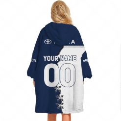Alternative view of NRL North Queensland Cowboys Custom Name Number 2023 Mix Jersey V2 Fleece Oodie