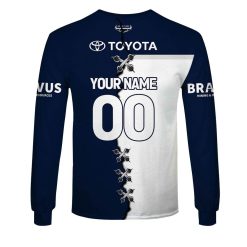 Alternative view of NRL North Queensland Cowboys Custom Name Number 2023 Mix Jersey V2 Sweatshirt