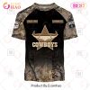 NRL North Queensland Cowboys Custom Name Number Camo T-Shirt