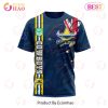 NRL North Queensland Cowboys Custom Name Number Flag Scratch T-Shirt