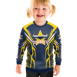 NRL North Queensland Cowboys Custom Name Number Kids Sweatshirt