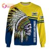 NRL North Queensland Cowboys Custom Name Number Native Skull Sweatshirt