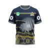 NRL North Queensland Cowboys Custom Name Number Nature Jersey T-Shirt