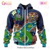 NRL North Queensland Cowboys Custom Name Number Special Design NAIDOC Zip Up Hoodie