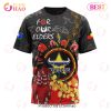 NRL North Queensland Cowboys Custom Name Number Special Edition NAIDOC T-Shirt