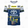 NRL North Queensland Cowboys Custom Name Number x The Simpsons Halloween 2020 Kids T-Shirt