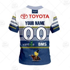 Alternative view of NRL North Queensland Cowboys Custom Name Number x The Simpsons Halloween 2020 Kids T-Shirt