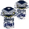 NRL North Queensland Cowboys Custom Text ANZAC Day Camo Baseball Jersey