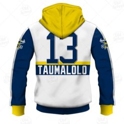 Alternative view of NRL North Queensland Cowboys Jason Taumalolo #13 Zip Up Hoodie V7