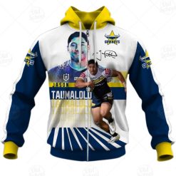 NRL North Queensland Cowboys Jason Taumalolo #13 Zip Up Hoodie V7