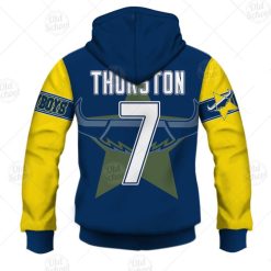 Alternative view of NRL North Queensland Cowboys Johnathan Thurston #7 Zip Up Hoodie V8