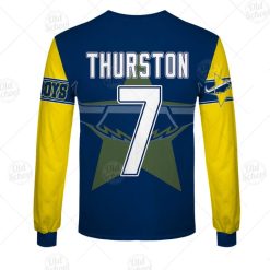Alternative view of NRL North Queensland Cowboys Johnathan Thurston #7 Sweatshirt V8