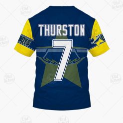 Alternative view of NRL North Queensland Cowboys Johnathan Thurston #7 T-Shirt V8