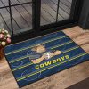 NRL North Queensland Cowboys Navy Indigenous Rubber Doormat