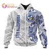 NRL Parramatta Eels Custom Name Indigenous Zip Up Hoodie